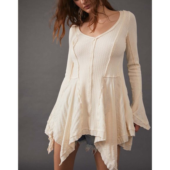 Free People Tops - 🎉 LAST CHANCE🎉 FREE PEOPLE Primrose Thermal / Ivory